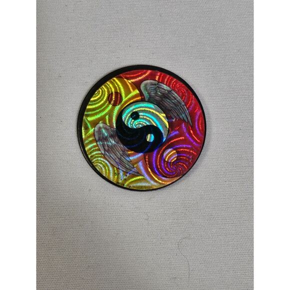 Yin Yang Wing Slammer Metal Pog Vintage 1994 Retro Game Nostalgia Stack ‘N Smack - Picture 1 of 3